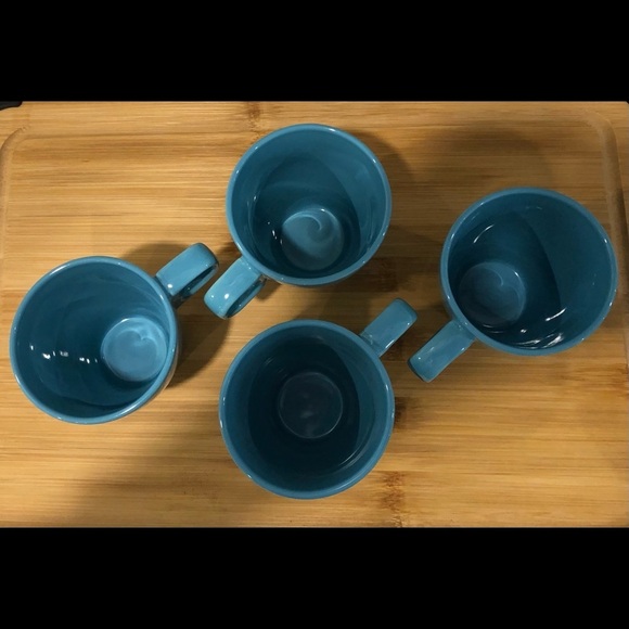 IKEA (4)  set Fargrik Turquoise Coffee Tea Mug Stackable 8oz - Picture 5 of 6